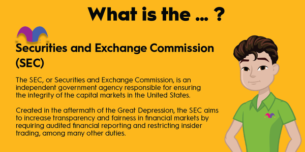 An infographic defining and explaining the term "SEC."