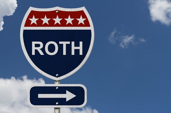 Roth IRA sign.
