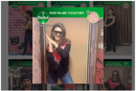 A screenshot of a viral social media campaign from Dettol India.