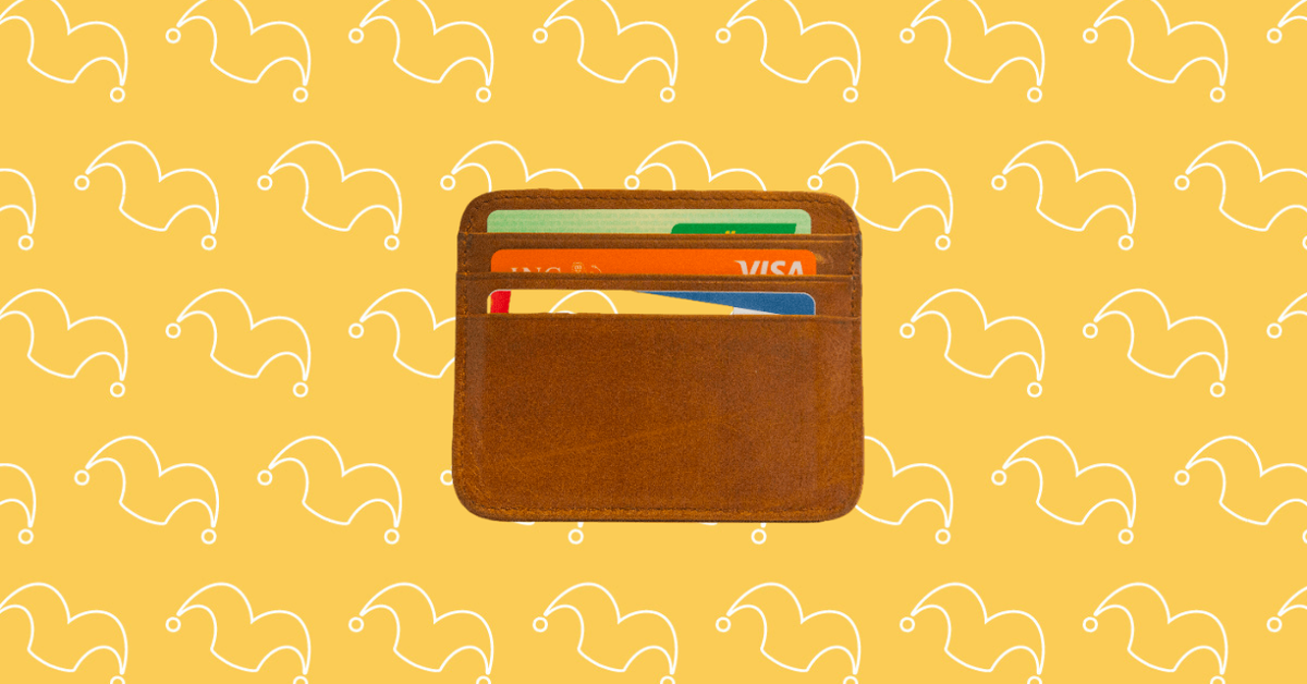 A small wallet showing it holding three credit cards