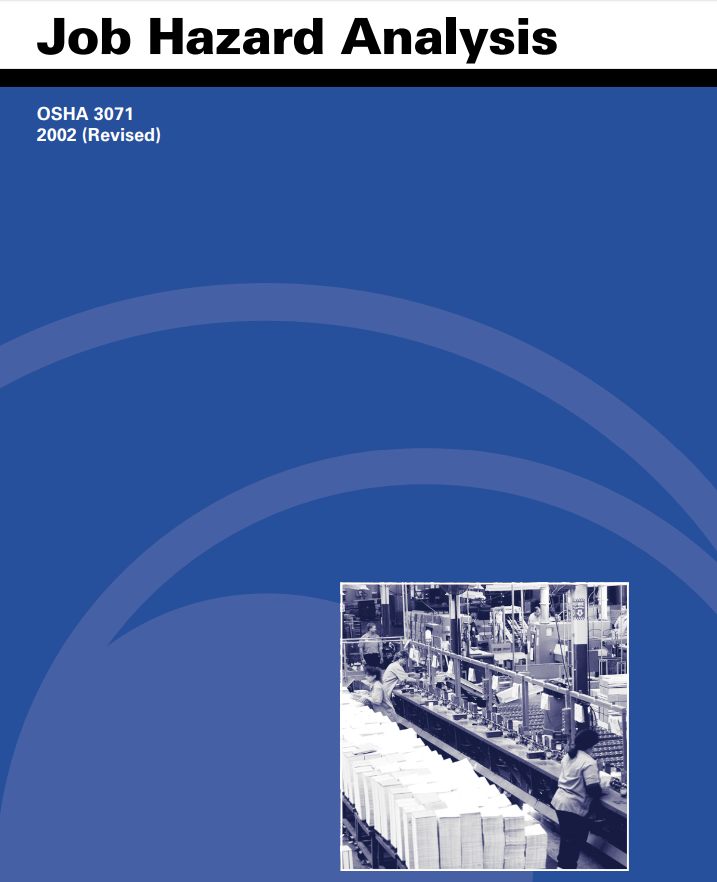 Screenshot of OSHA's JHA booklet.
