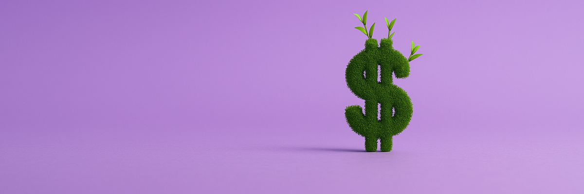 A topiary of a dollar sign.