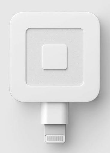 The most basic Square swipe card reader that plugs directly into a smartphone.