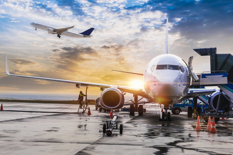 Airplane Being Prepared For Flight