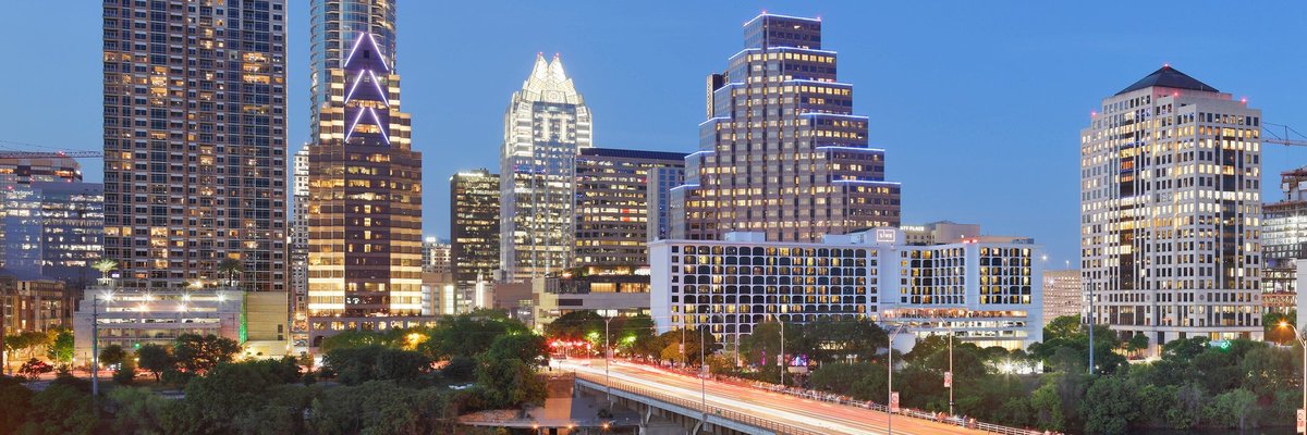 Austin skyline at night.