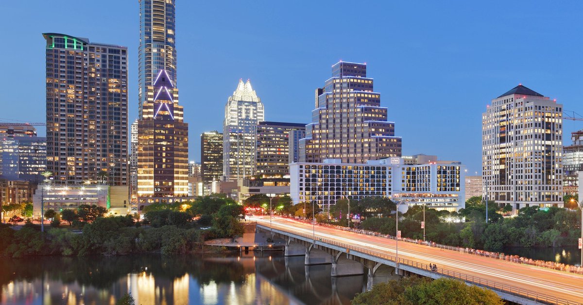 Austin skyline at night.