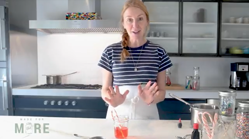 Christina Tosi cooking in her kitchen.