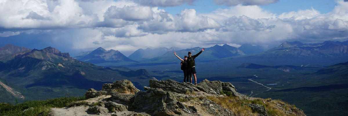 Brooklyn travel photo -- high elevation with mountain and cloud view.
