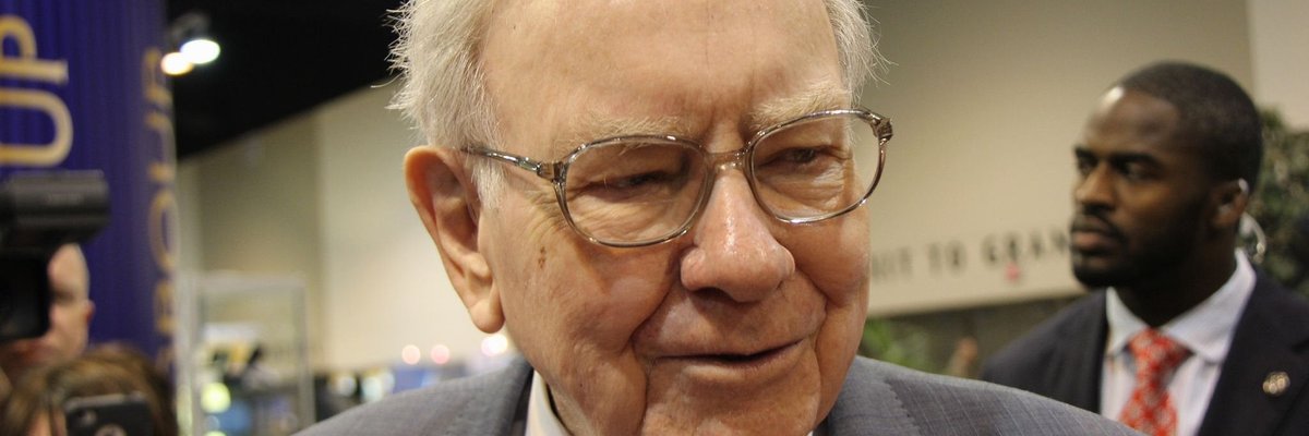 Close-up of Warren Buffett.