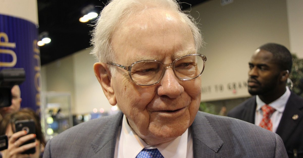 Close-up of Warren Buffett.