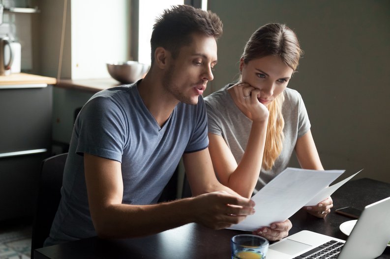 Couple Worrying With Bills