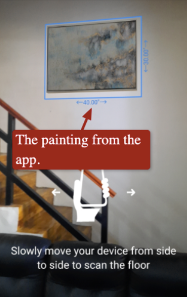 Houzz AR feature at a glance.