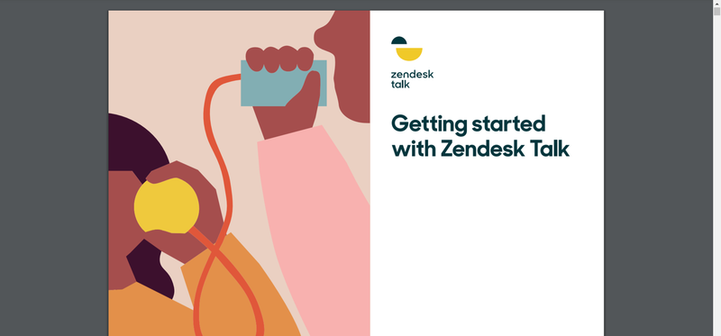 The front page of a Zendesk e-book that explains its benefits and features.