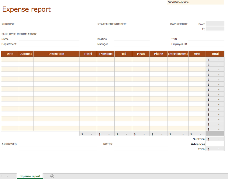 how-to-create-an-expense-report-templates