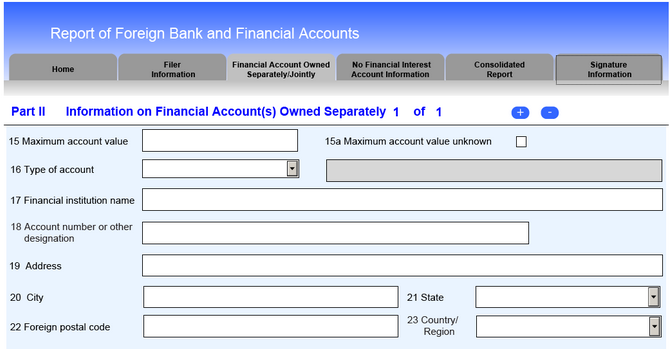 fbar 2018 need account number for bitstamp