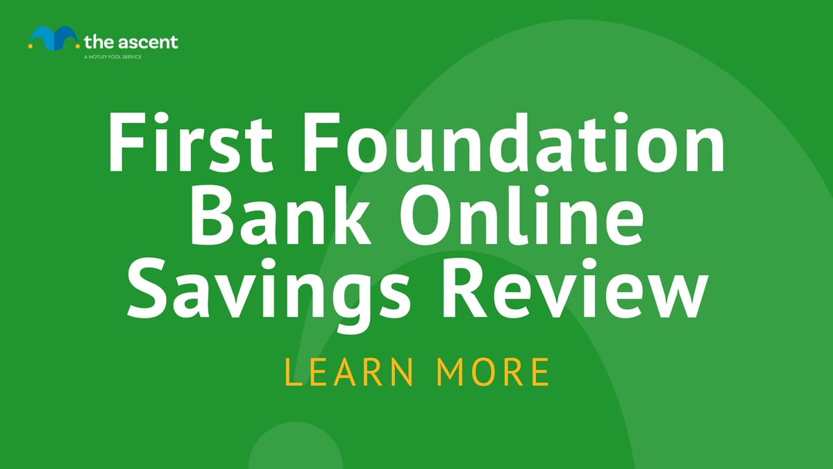 Review First Foundation Bank Online Savings The Ascent