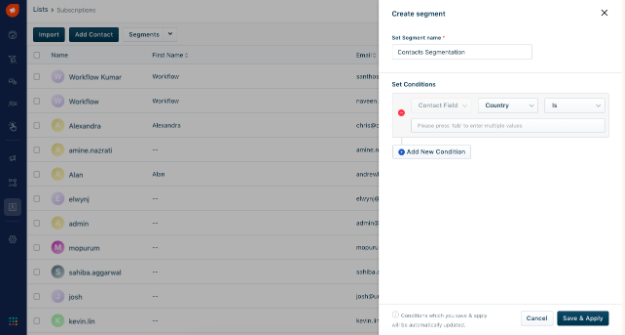 Create custom fields on Freshmarketer