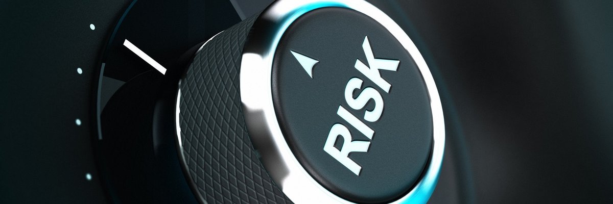 A dial labeled Risk and set on a high setting.