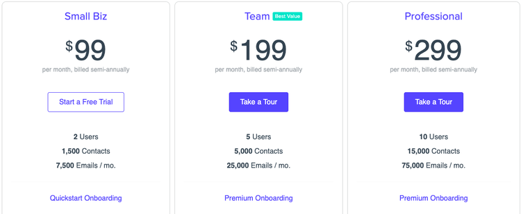 Hatchbuck&#x27;s Pricing Options