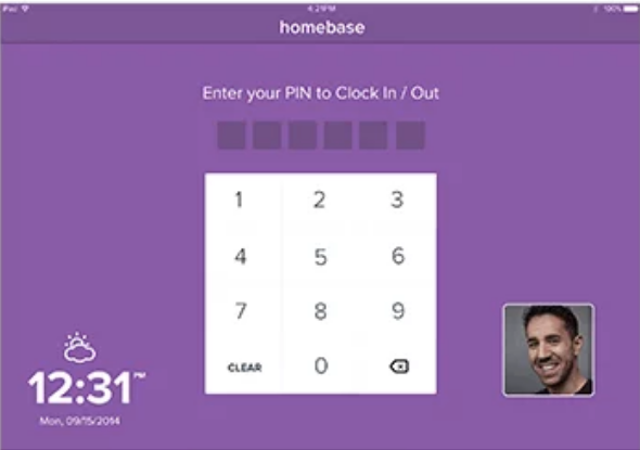 Homebase - Tablet Time Clock