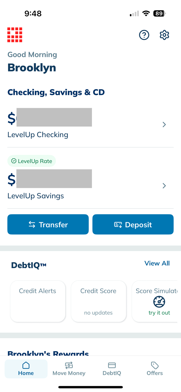 A screenshot of the LendingClub app dashboard.