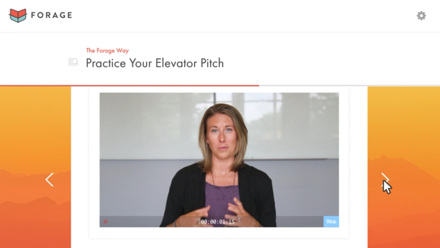 A video practice of an elevator pitch.