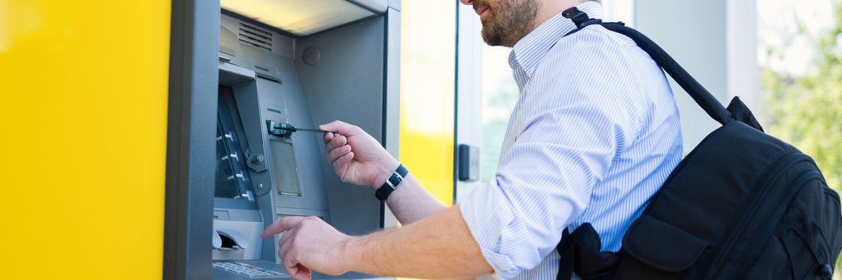 Man At ATM