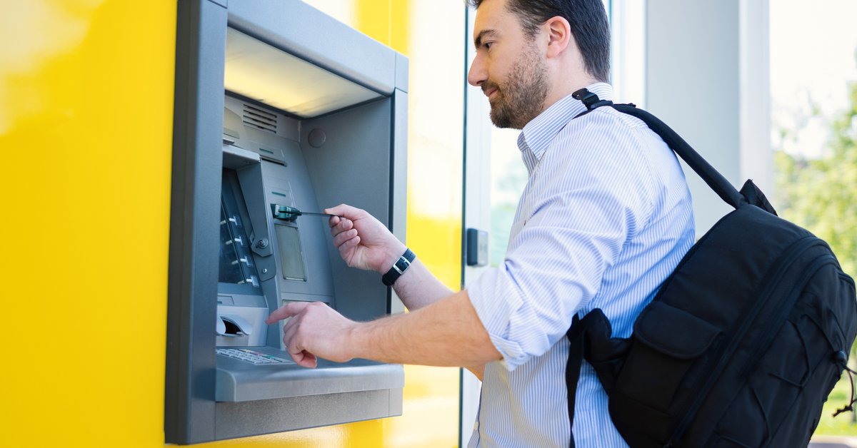 Man At ATM