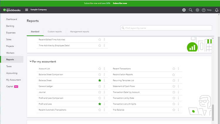 QuickBooks reports allows you to customize and categorize your transactions.