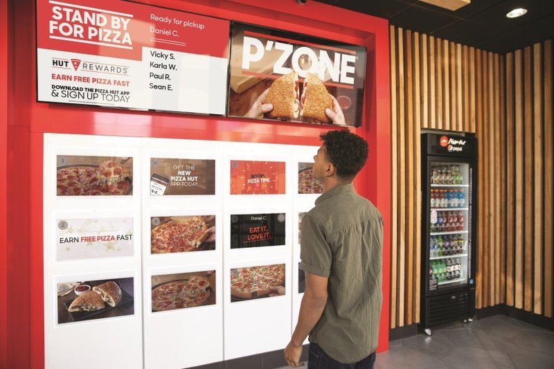 Pizza Hut’s contactless pizza pickup concept.