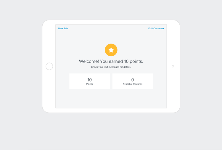 A screenshot of Square's customer loyalty feature for creating loyalty plans.