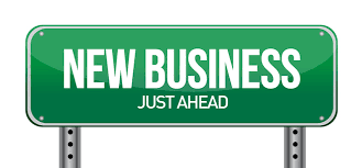 New Business Just Ahead on signpost.