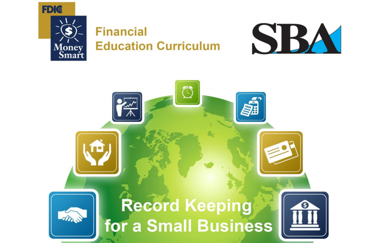 Screenshot of the SBA's small business record keeping guide.