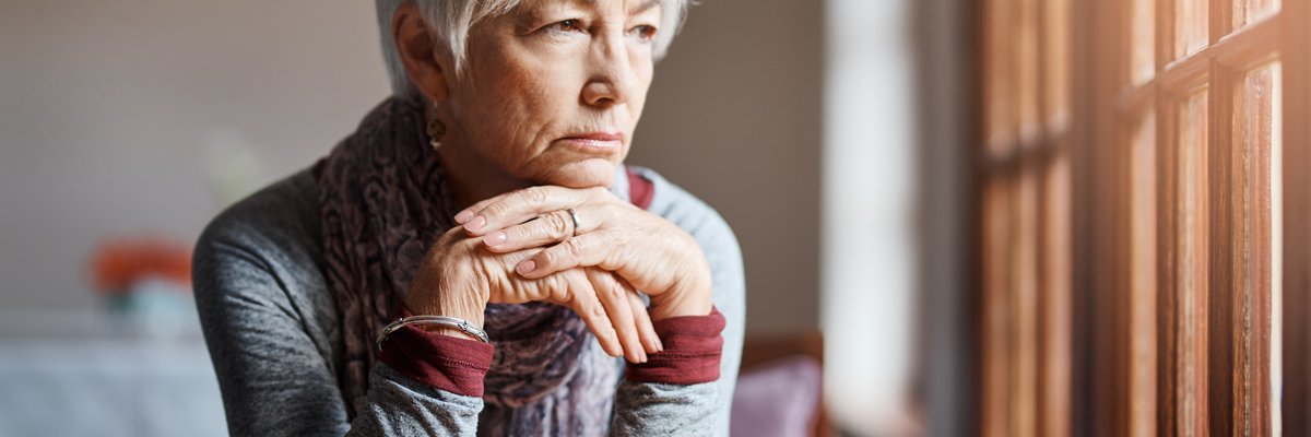 Unhappy Older Lady