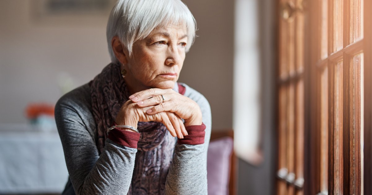Unhappy Older Lady