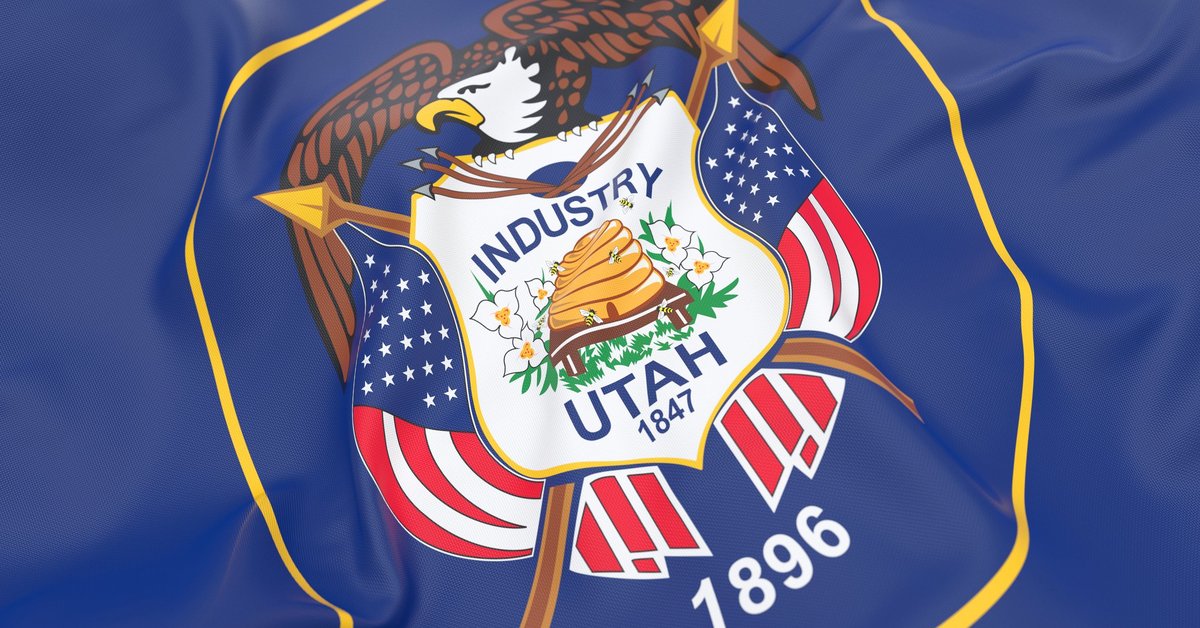 The Utah state flag.