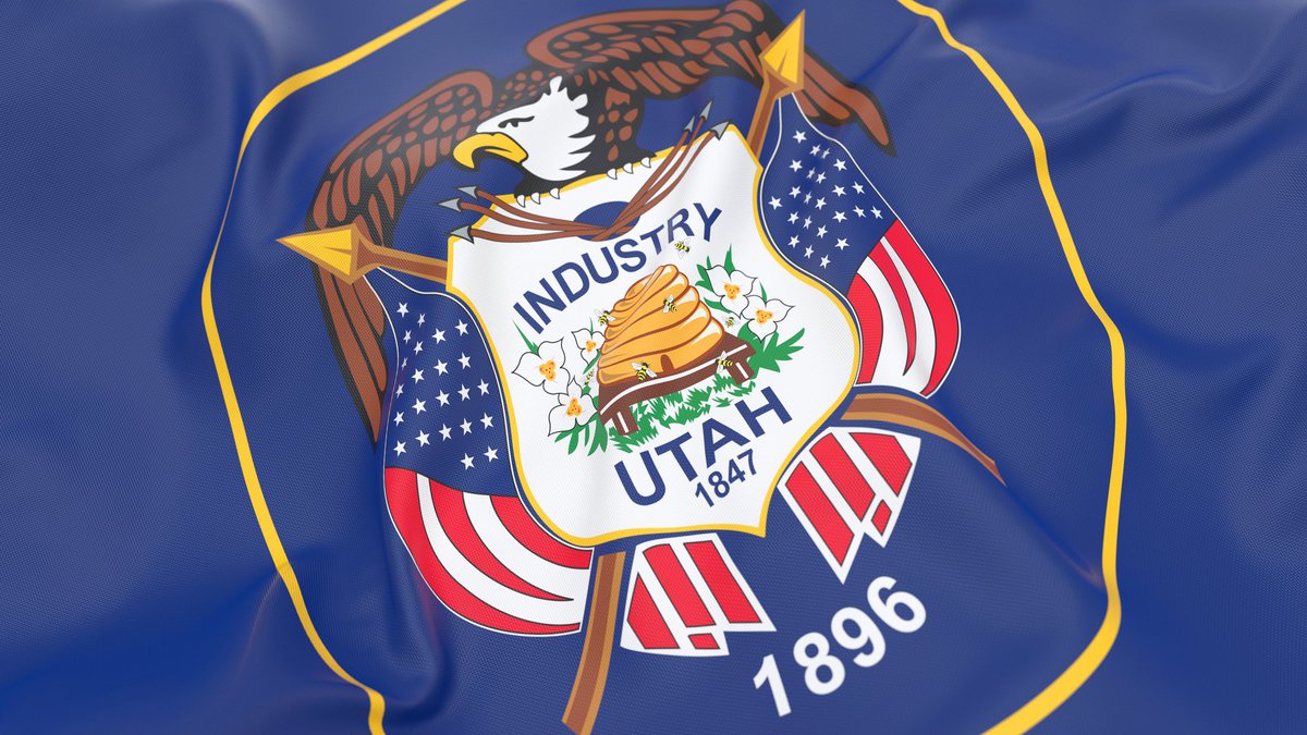The Utah state flag.