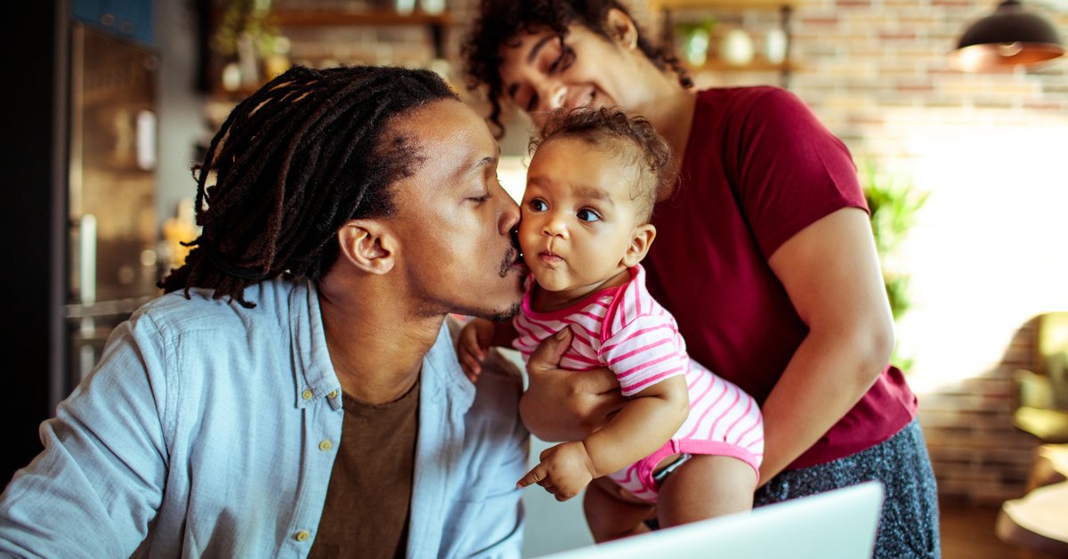 Young African-American Family
