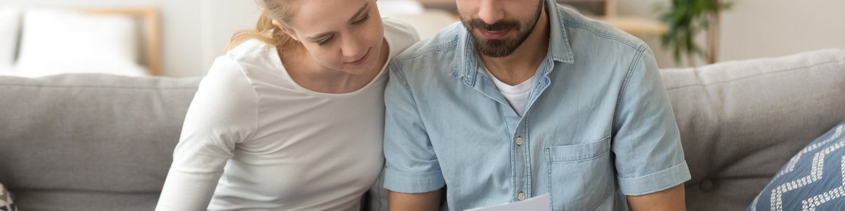 Young Couple With Laptop
