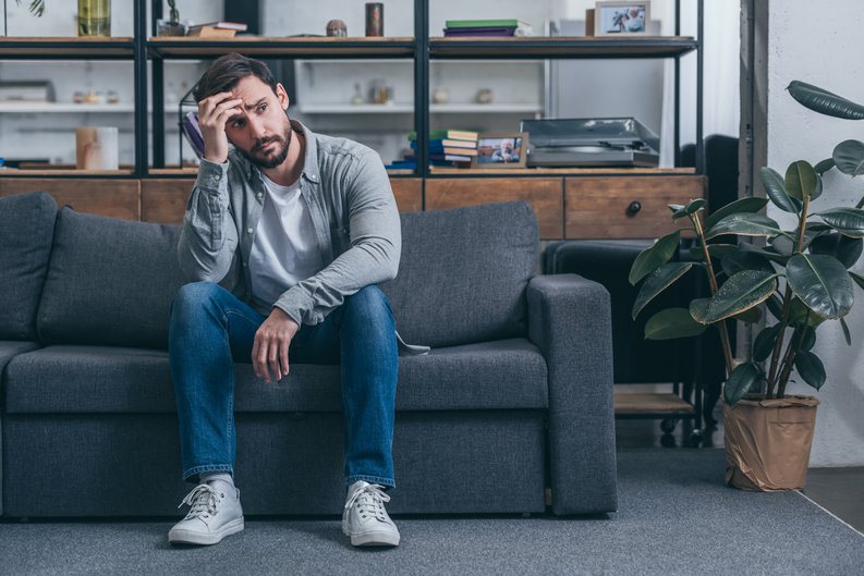 Young Man Stressed