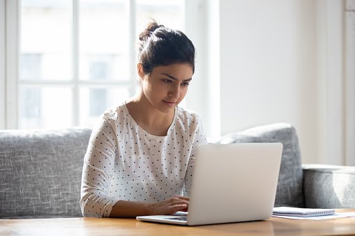 Young Woman With Laptop