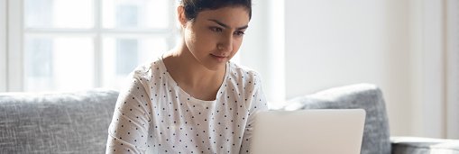 Young Woman With Laptop