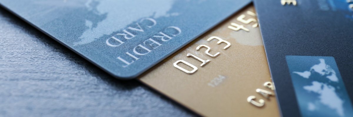 A pile of business credit cards.