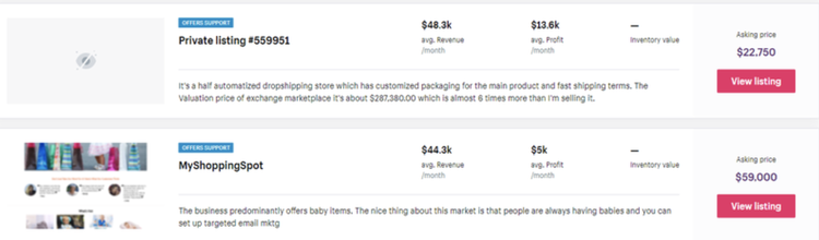 Shopify Exchange Marketplace