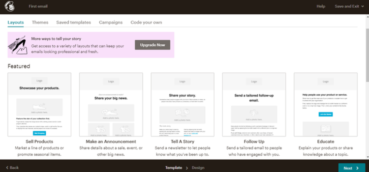 Mailchimp Email Layouts