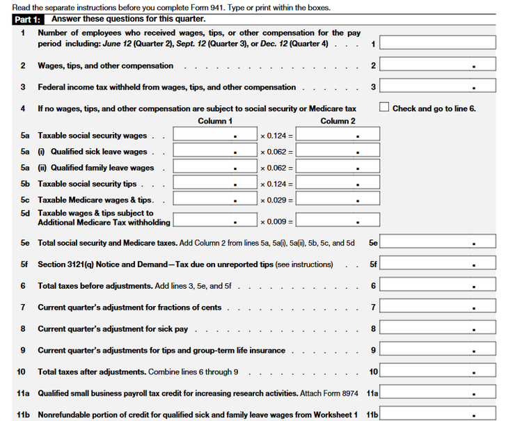 Completing Your Small Business Taxes With IRS Form 941