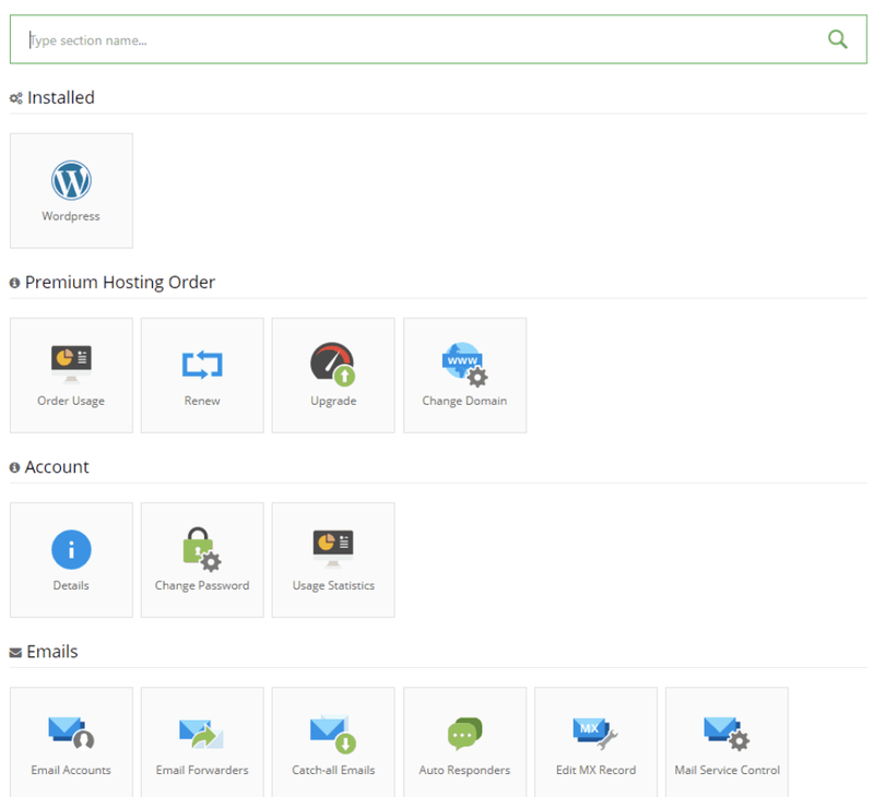 A screenshot of Hostinger’s easy-to-use dashboard.