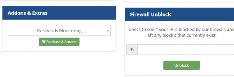 Hostwinds website monitoring tool for advance security.