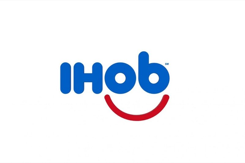 IHOP's branding advertisement of "ihob"