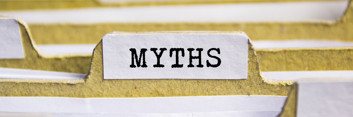 folder labeled "myths"